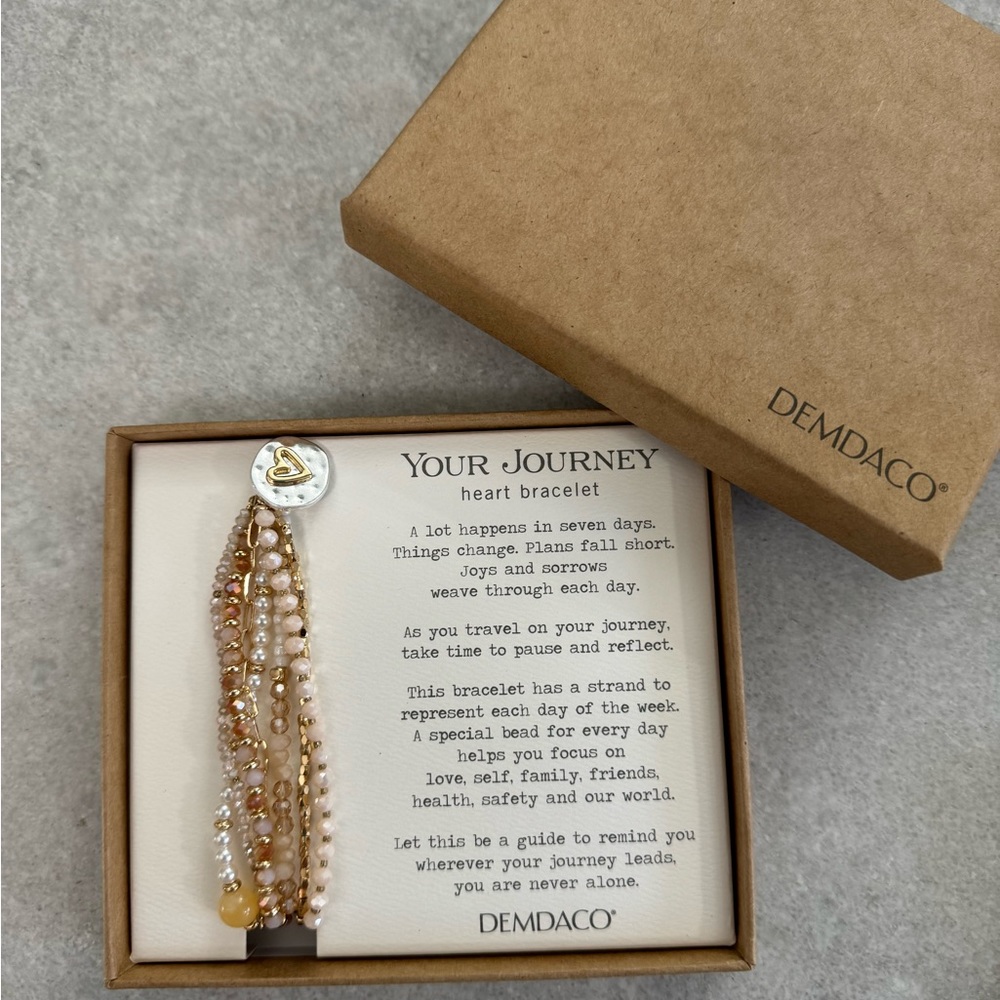 Demdaco Your Journey Heart Bracelet